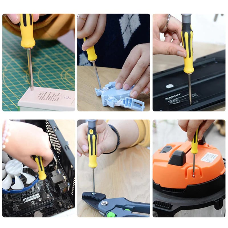 🖤Black Friday topper!50% KORTING✨ 6-in-1 Multifunctionele Schroevendraaierset – Hoogwaardig CR-V Staal & Magnetische Bits (Perfect voor Huishoudelijke Reparaties & Elektronica!)