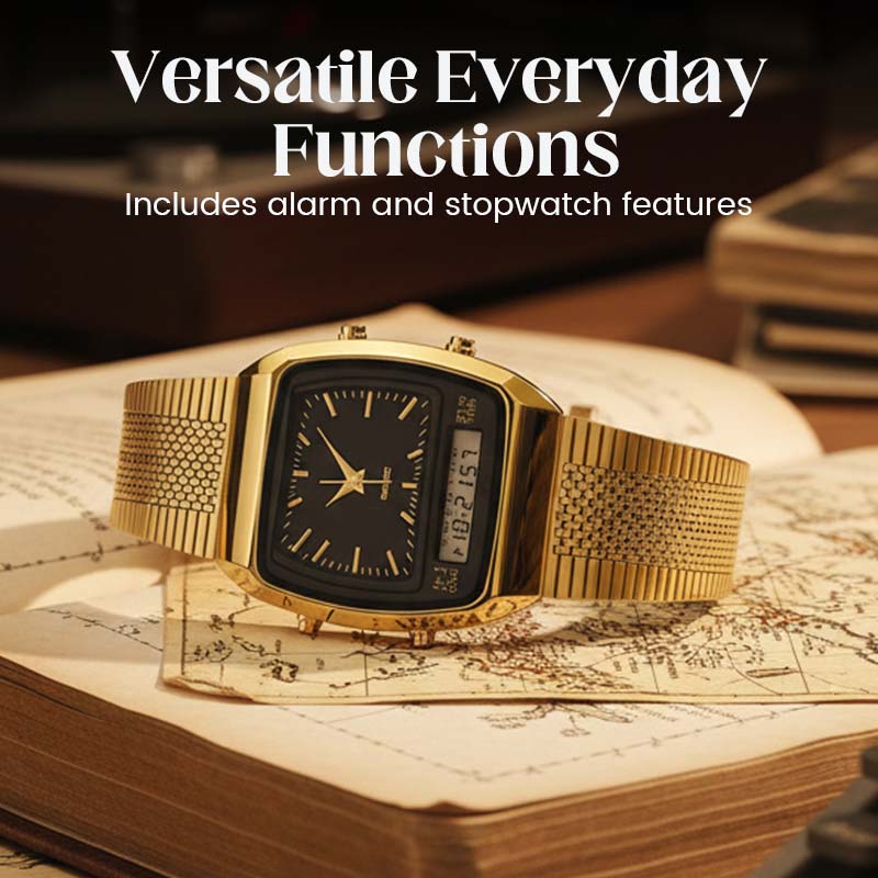 🔥60% korting! LIEBIG Retro Sporthorloge – Dubbel Systeem, Multifunctioneel & Stijlvol ⌚️