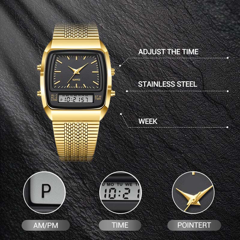 🔥60% korting! LIEBIG Retro Sporthorloge – Dubbel Systeem, Multifunctioneel & Stijlvol ⌚️
