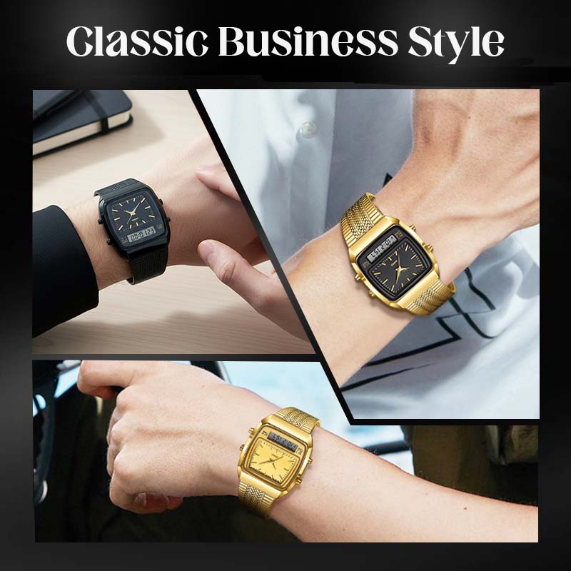 🔥60% korting! LIEBIG Retro Sporthorloge – Dubbel Systeem, Multifunctioneel & Stijlvol ⌚️