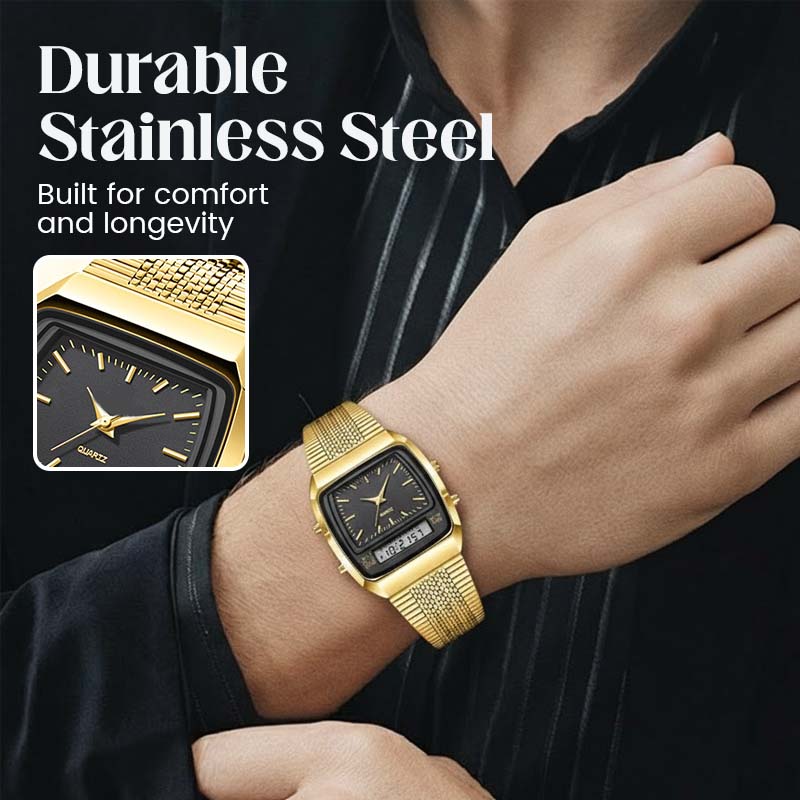 🔥60% korting! LIEBIG Retro Sporthorloge – Dubbel Systeem, Multifunctioneel & Stijlvol ⌚️