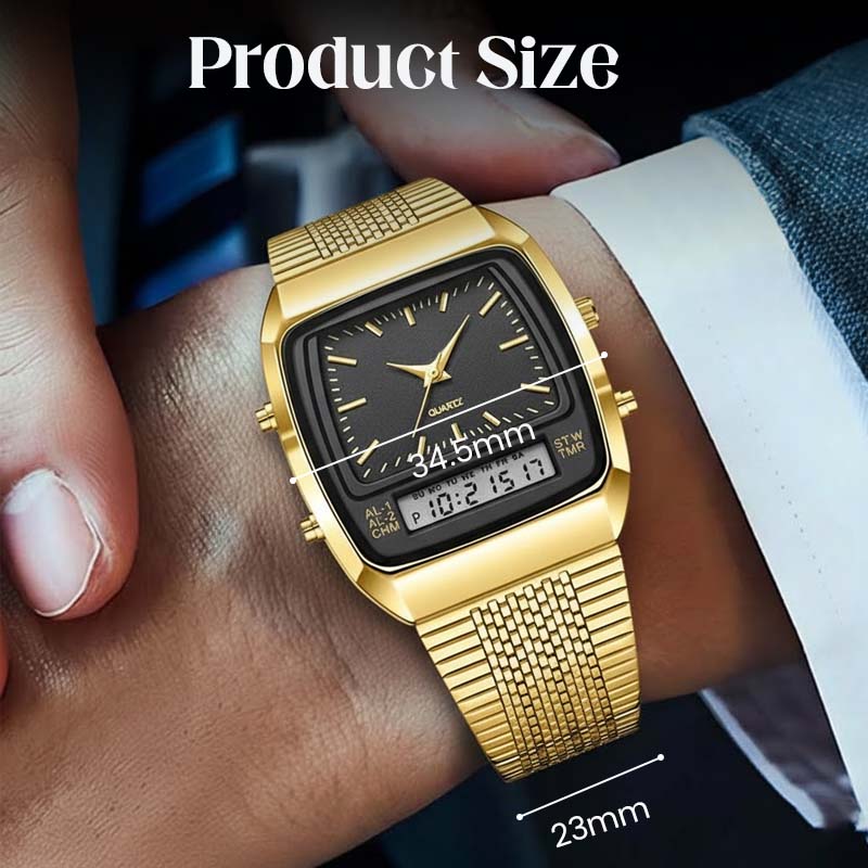 🔥60% korting! LIEBIG Retro Sporthorloge – Dubbel Systeem, Multifunctioneel & Stijlvol ⌚️