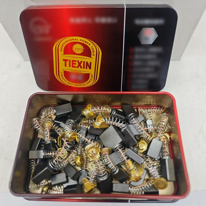 🎅 Exclusief Sinterklaasvoordeel!50% KORTING✨ 50PCS Koolborstelset voor Elektrische Gereedschappen (Compatibel Met Makita/Bosch) – Duurzaam & Snelle Installatie (Perfect voor DIY'ers & Werkplaatsen!)