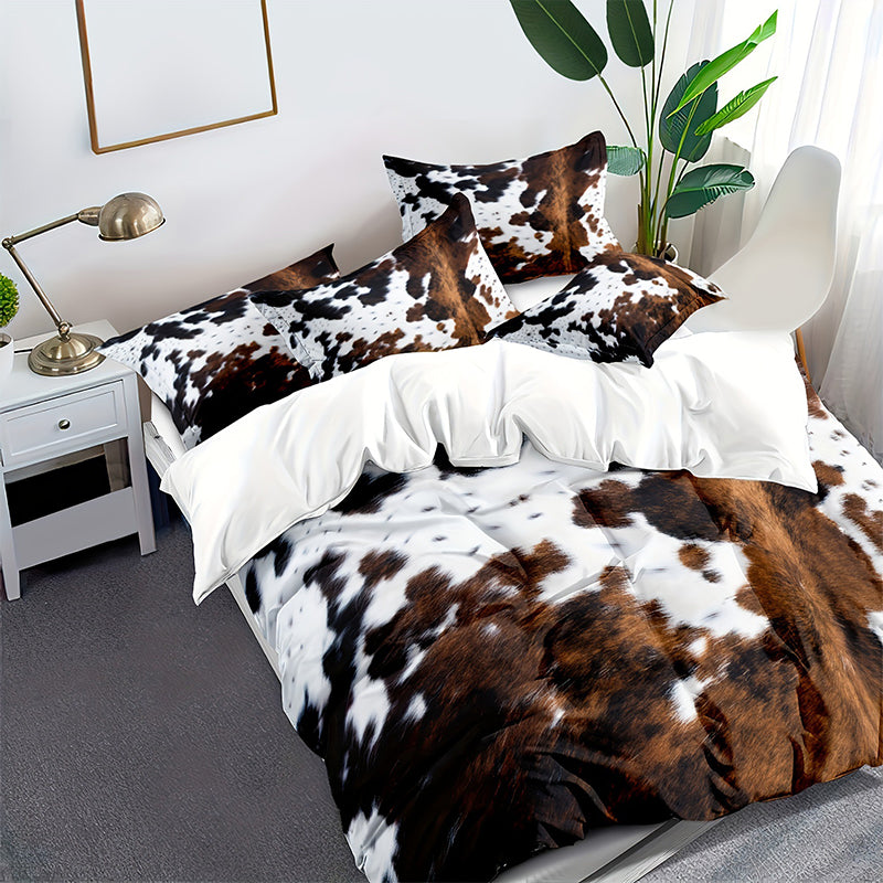 🐄 Voel het comfort & stijl – Koeienprint Dekbedovertrekset, Nu 50% Korting!
