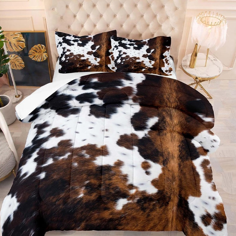 🐄 Voel het comfort & stijl – Koeienprint Dekbedovertrekset, Nu 50% Korting!