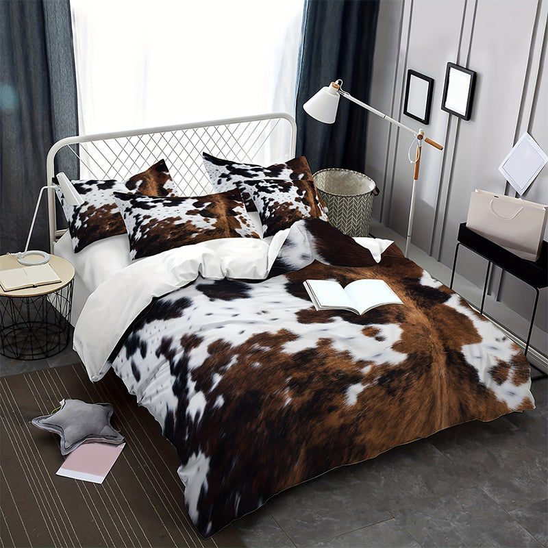 🐄 Voel het comfort & stijl – Koeienprint Dekbedovertrekset, Nu 50% Korting!