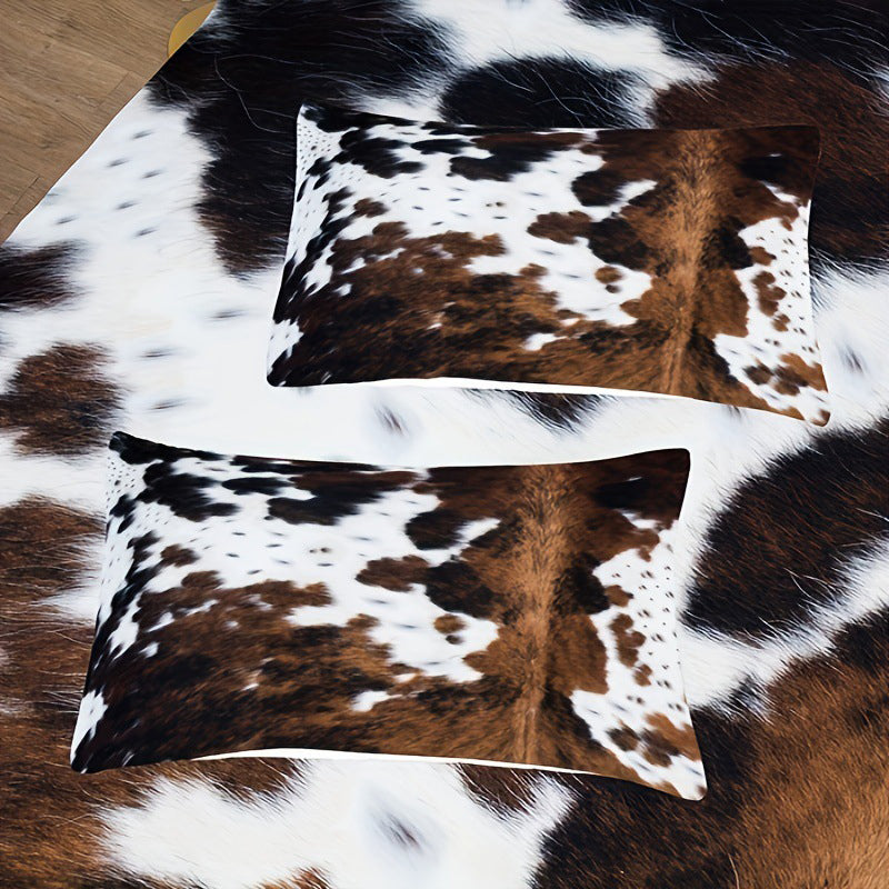 🐄 Voel het comfort & stijl – Koeienprint Dekbedovertrekset, Nu 50% Korting!