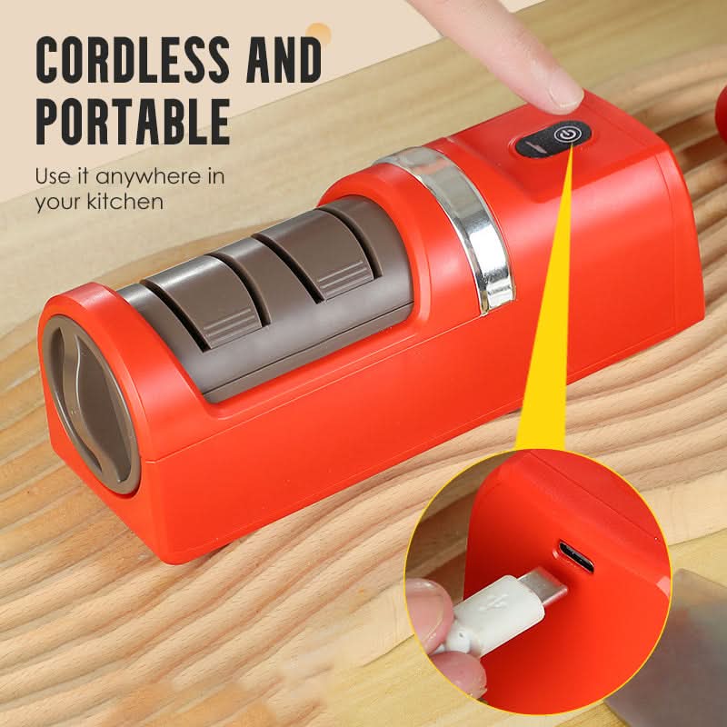 ⏳Limited-time 50% off⏰Automatic Kitchen Knife Sharpener🔪✨🔪Automatische messenslijper voor in de keuken – Razendsnel, veilig en superscherp!✨