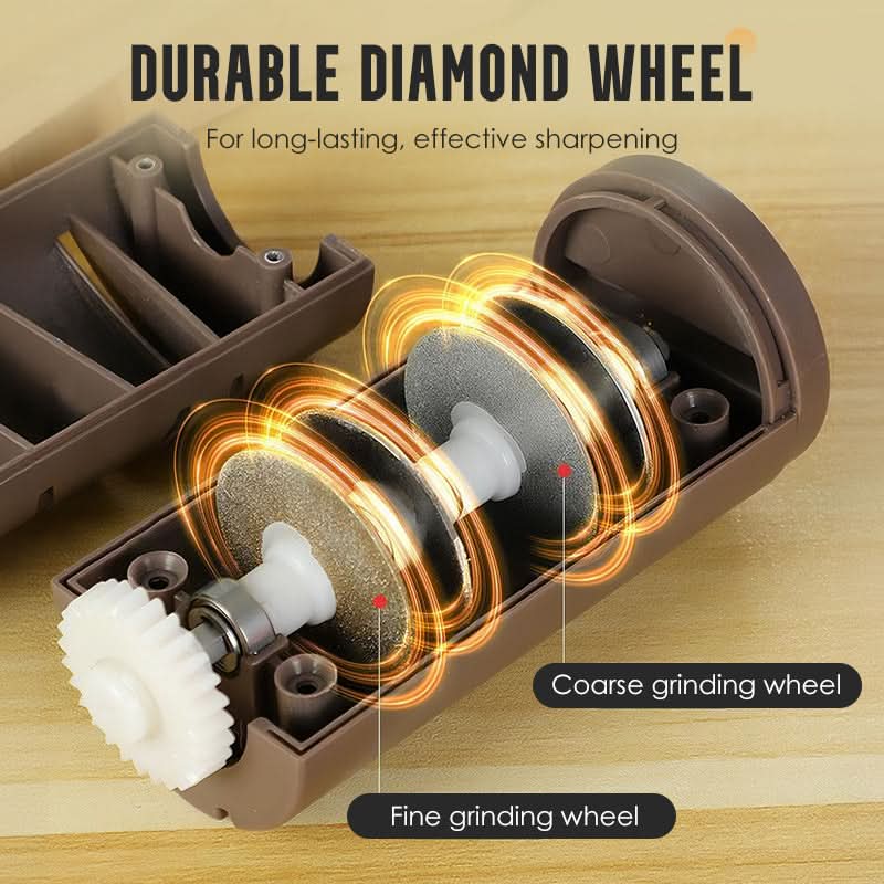 ⏳Limited-time 50% off⏰Automatic Kitchen Knife Sharpener🔪✨🔪Automatische messenslijper voor in de keuken – Razendsnel, veilig en superscherp!✨