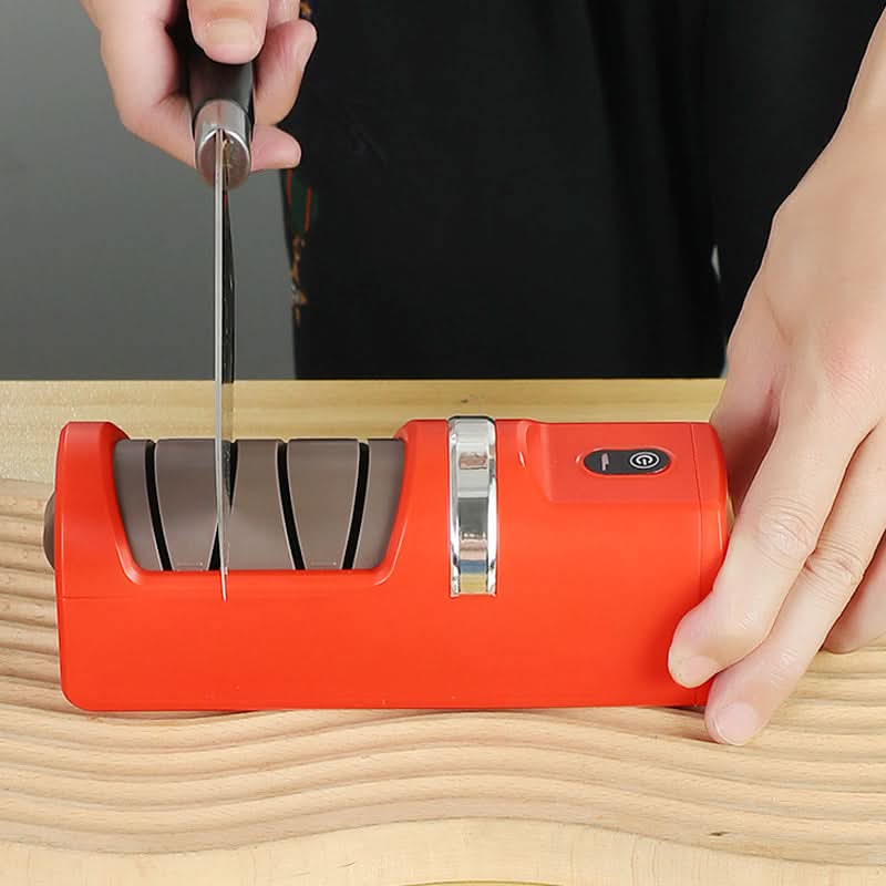 ⏳Limited-time 50% off⏰Automatic Kitchen Knife Sharpener🔪✨🔪Automatische messenslijper voor in de keuken – Razendsnel, veilig en superscherp!✨