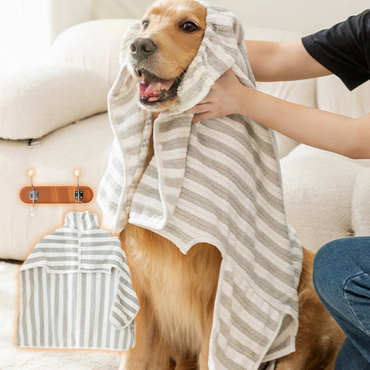 🌞Fris De Lente In Met 50% Korting!🔥Microvezel Hondenbadjas | Ultra-Absorberende Droogjas voor Honden | Voorkom Natte Honden, Vuil & Geurtjes in Huis