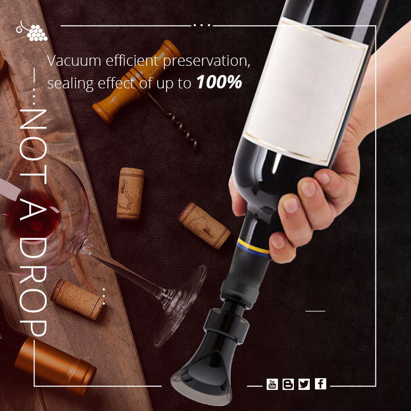 🍷 Direct Schenken Zónder te Verwijderen – 2-in-1 Wijnstopper | 50% Korting