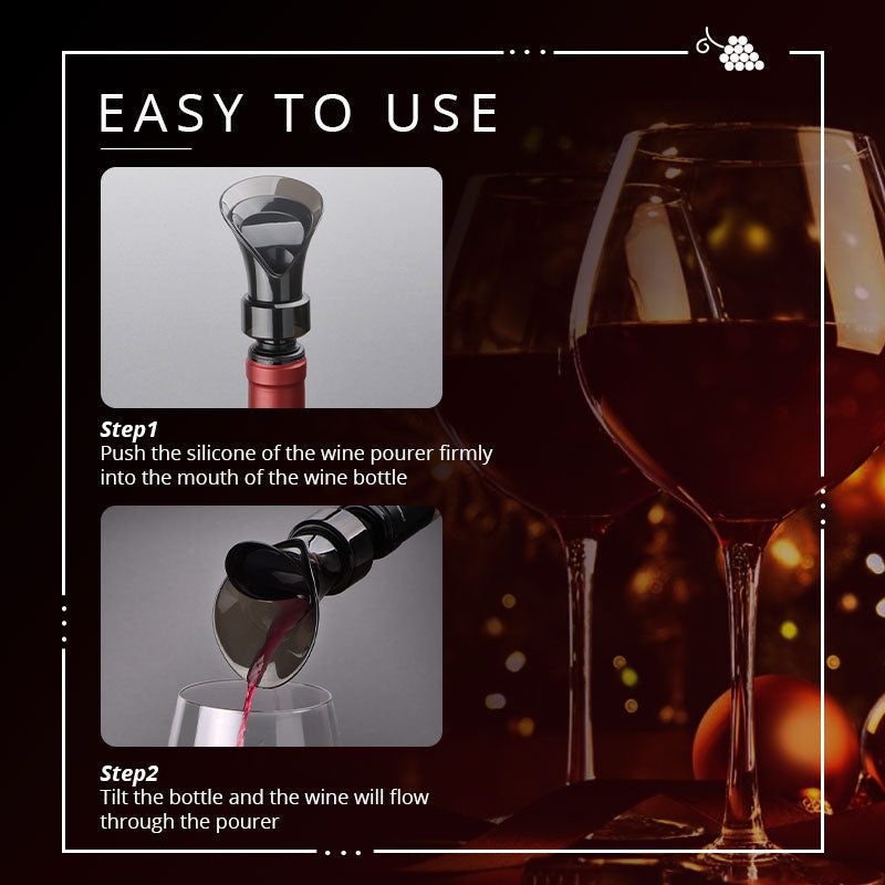🍷 Direct Schenken Zónder te Verwijderen – 2-in-1 Wijnstopper | 50% Korting