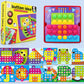 Educational Mushroom Peg Art Puzzle Set for Toddlers