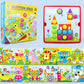 Educational Mushroom Peg Art Puzzle Set for Toddlers