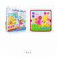 Educational Mushroom Peg Art Puzzle Set for Toddlers