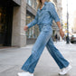 📢📢 50% KORTING!! ⏰ 2-delig pyjamas-set in imitatie-denim voor dames