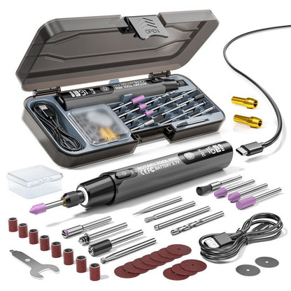🪛 Draagbare Elektrische Polijst- & Slijpset ✨ 6 Snelheden, 16.000 RPM & Veilig – Nu 63% KORTING