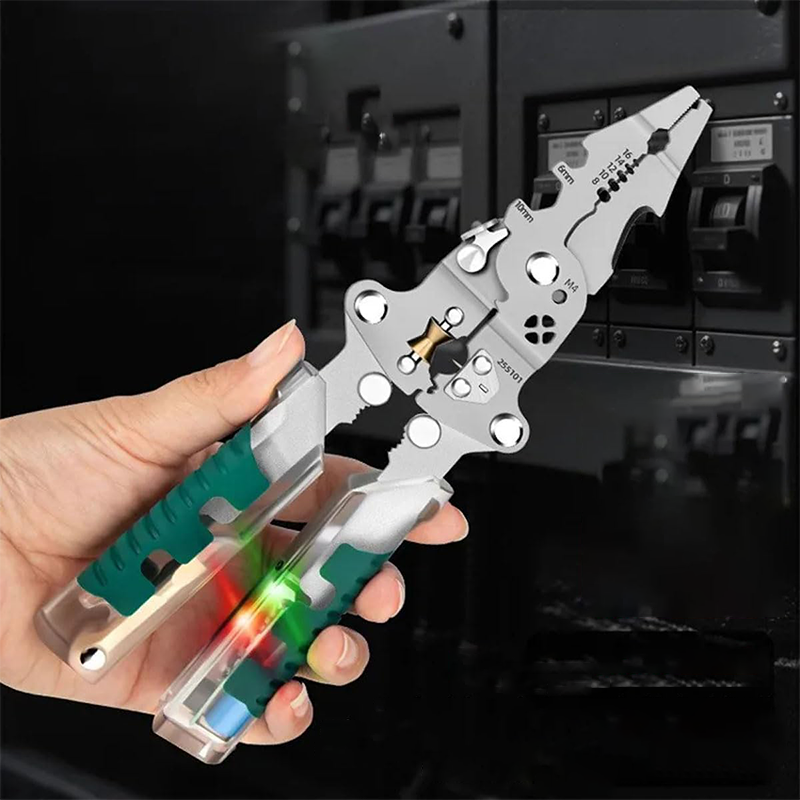 🎉Nieuwjaars Cadeau 50% KORTING!🔧Multifunctionele Opvouwbare Elektricientang (Spanningsdetectie + 10+ Functies) – Compact & Veilig Voor Elektriciens/Klussen!