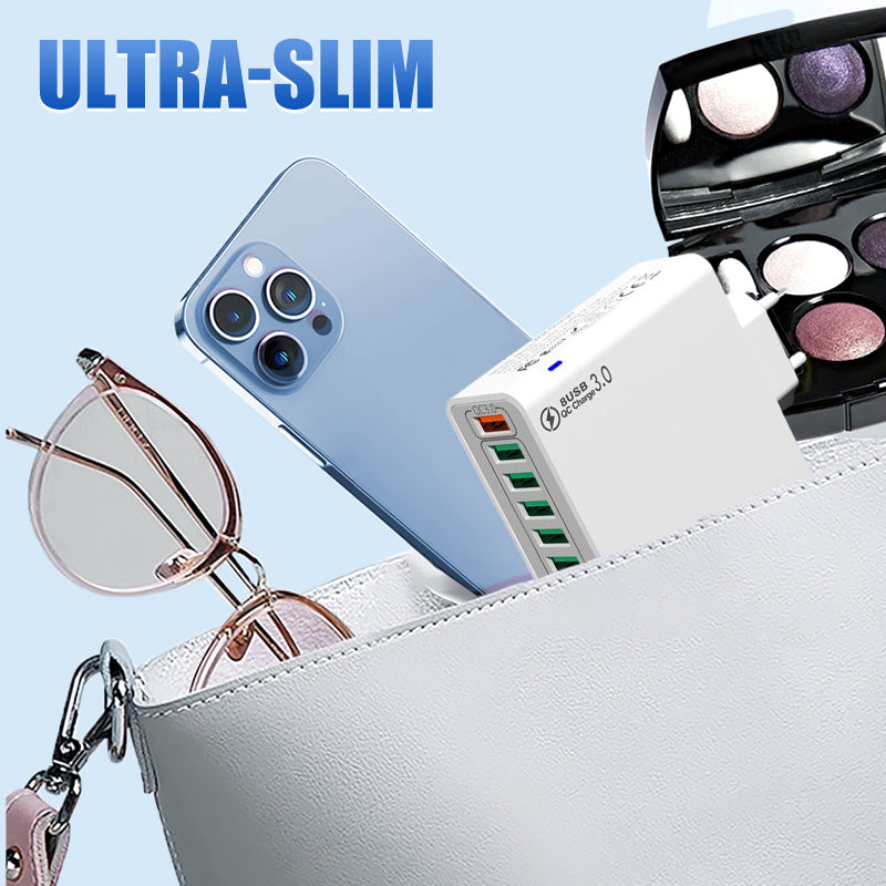 📢📢 50% KORTING !! ⏰ 8-poorts USB-snellader voor mobiele telefoons