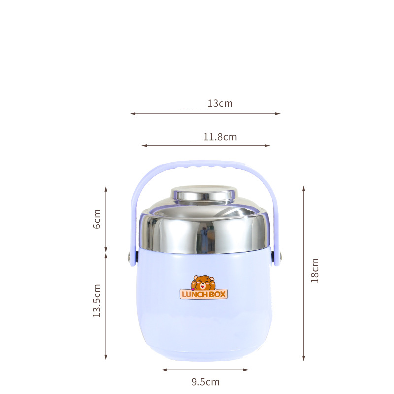 1,5 liter roestvrijstalen vacuüm geïsoleerde voedselcontainer