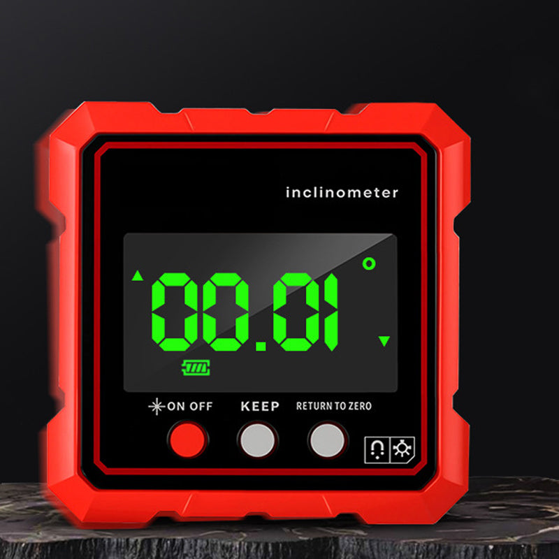 Zeer nauwkeurige magnetische hellingsmeter met LED-displa