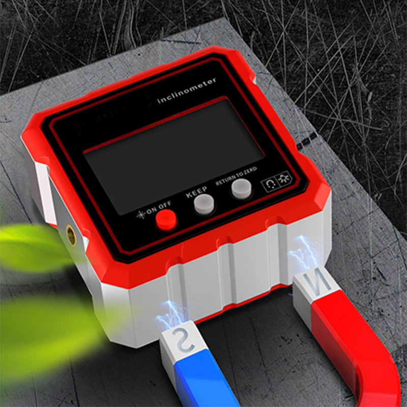 Zeer nauwkeurige magnetische hellingsmeter met LED-displa
