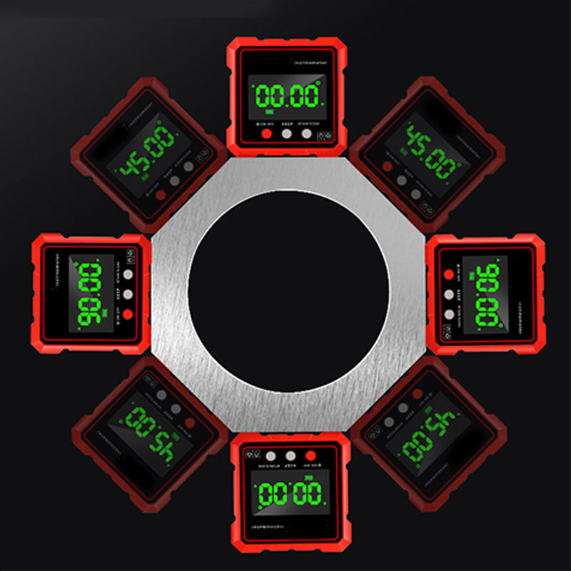 Zeer nauwkeurige magnetische hellingsmeter met LED-displa