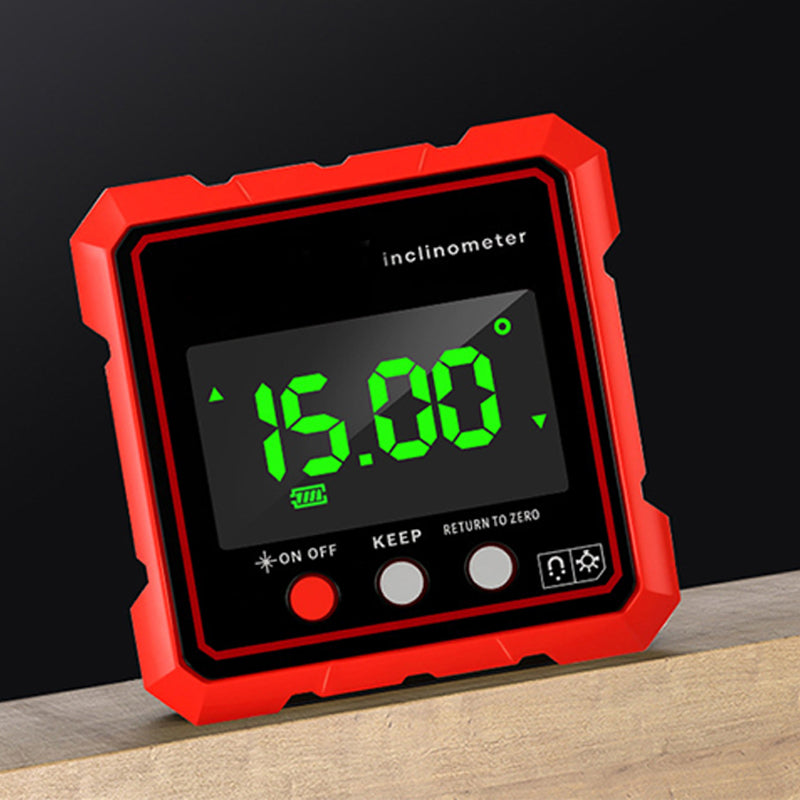 Zeer nauwkeurige magnetische hellingsmeter met LED-displa