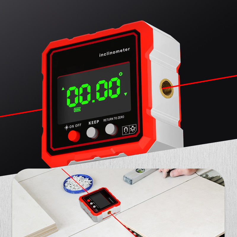 Zeer nauwkeurige magnetische hellingsmeter met LED-displa