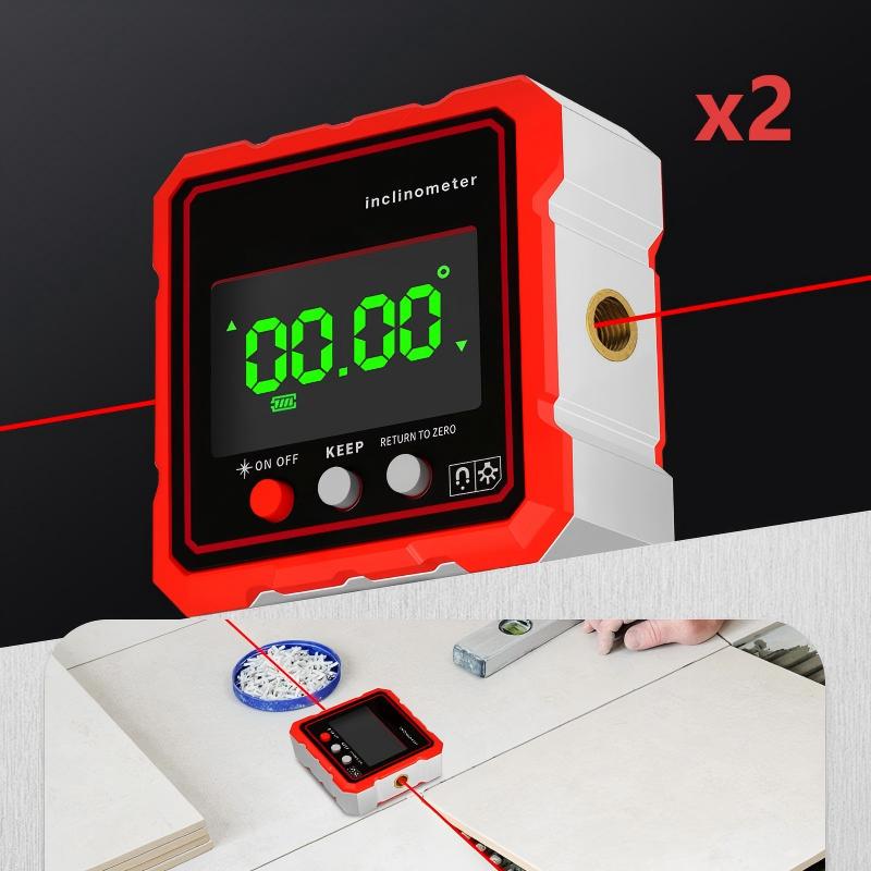 Zeer nauwkeurige magnetische hellingsmeter met LED-displa