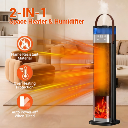 2-in-1 ruimteverwarmer en luchtbevochtiger