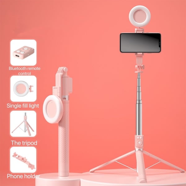 📸✨ Nieuwe 6 in 1 Bluetooth Selfiestick🌟 Verbind en leg al je speciale momenten vast! 🤳🎉 Compatibel met smartphones en meer, ideaal voor foto's en video's in volledig comfort 🚀