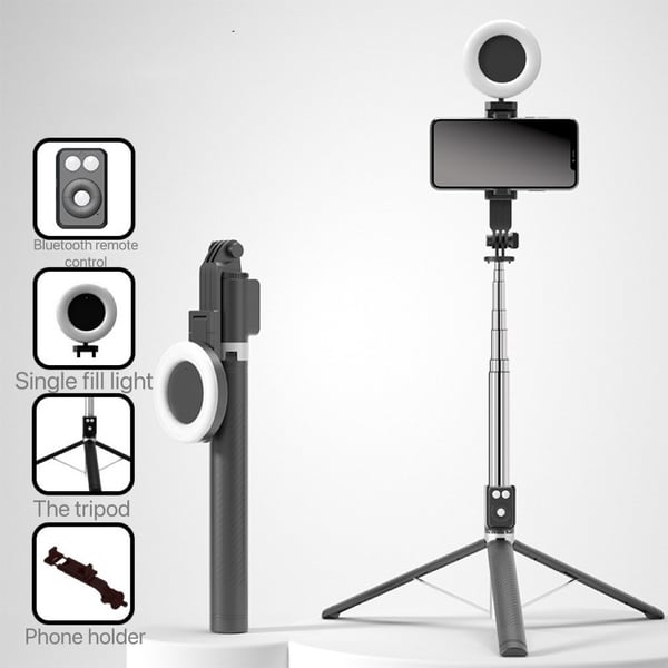 📸✨ Nieuwe 6 in 1 Bluetooth Selfiestick🌟 Verbind en leg al je speciale momenten vast! 🤳🎉 Compatibel met smartphones en meer, ideaal voor foto's en video's in volledig comfort 🚀