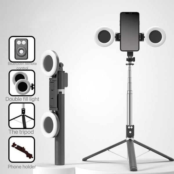 📸✨ Nieuwe 6 in 1 Bluetooth Selfiestick🌟 Verbind en leg al je speciale momenten vast! 🤳🎉 Compatibel met smartphones en meer, ideaal voor foto's en video's in volledig comfort 🚀