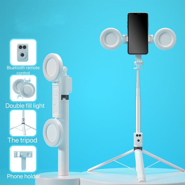 📸✨ Nieuwe 6 in 1 Bluetooth Selfiestick🌟 Verbind en leg al je speciale momenten vast! 🤳🎉 Compatibel met smartphones en meer, ideaal voor foto's en video's in volledig comfort 🚀