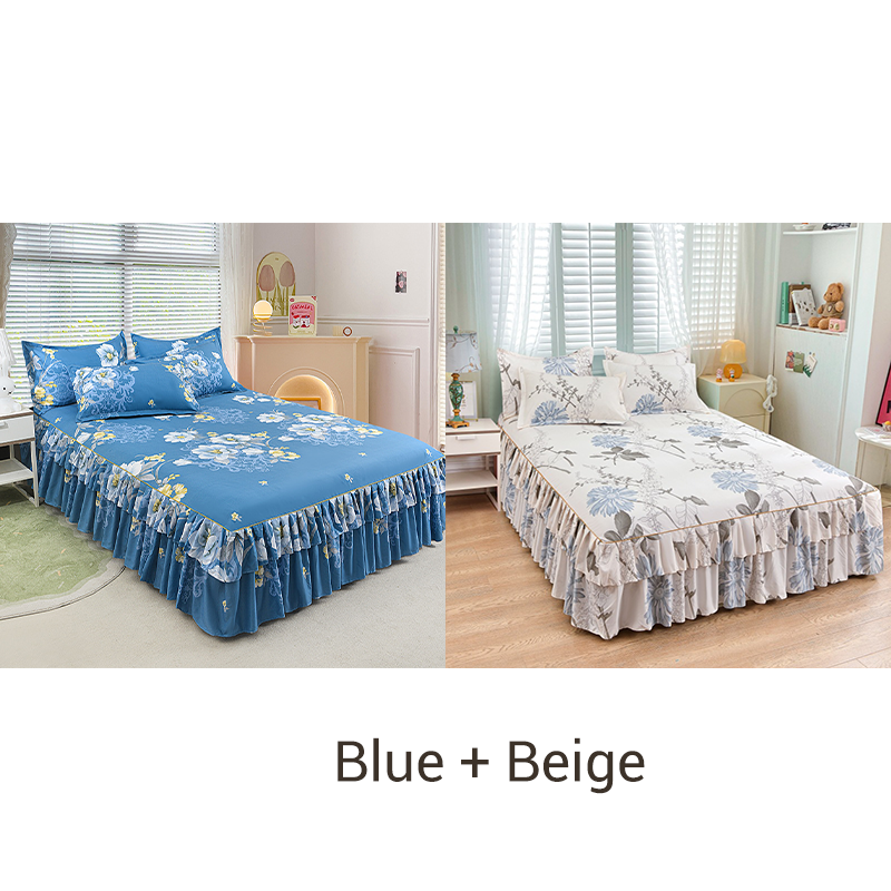 🔈🔈FLASH SALE - 50% KORTING⚡3-delige bedrokset met ruches🛏️
