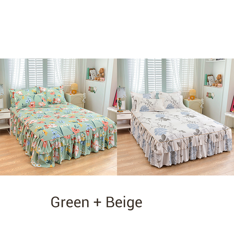 🔈🔈FLASH SALE - 50% KORTING⚡3-delige bedrokset met ruches🛏️