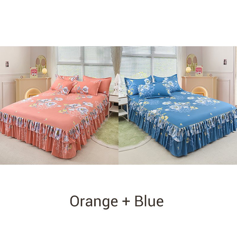 🔈🔈FLASH SALE - 50% KORTING⚡3-delige bedrokset met ruches🛏️