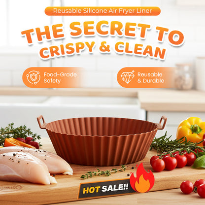 🍟 Herbruikbare Siliconen Airfryer-Voering