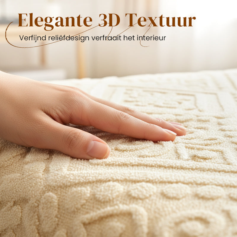 🛏️ Bespaar 50%! ✨ 360° Pluche Gebreid Hoeslaken – Rondom elastisch & heerlijk zacht ✨