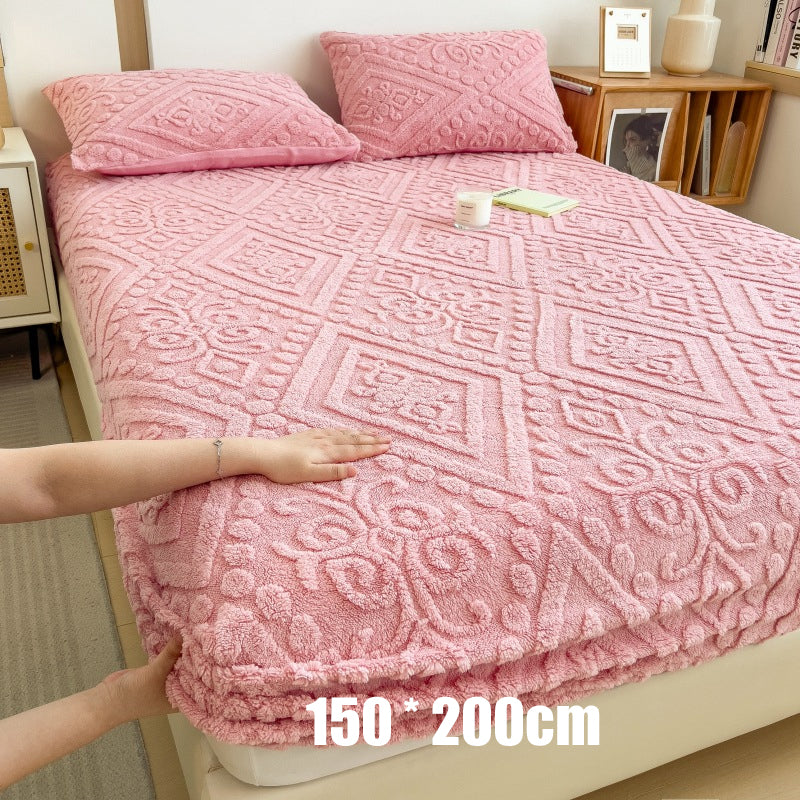 🛏️ Bespaar 50%! ✨ 360° Pluche Gebreid Hoeslaken – Rondom elastisch & heerlijk zacht ✨