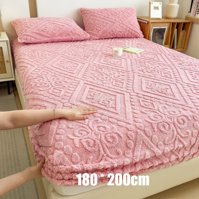 🛏️ Bespaar 50%! ✨ 360° Pluche Gebreid Hoeslaken – Rondom elastisch & heerlijk zacht ✨