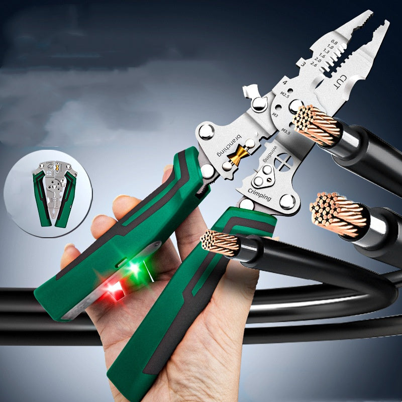 🔥 50% KORTING! ⏰ Multifunctionele opvouwbare draadstripper met spanningsmeter