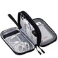 Portable Double-Layer Electronics Organizer Travel Bag