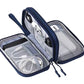 Portable Double-Layer Electronics Organizer Travel Bag