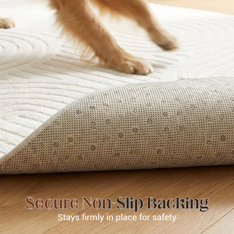🛋️ TOPAANBIEDING! ⚡ Zacht vloerkleed met boogpatroon – ultrazacht & pluizig, modern boogdesign, antislip onderkant, wasbaar & ideaal voor woonkamer en slaapkamer ✨