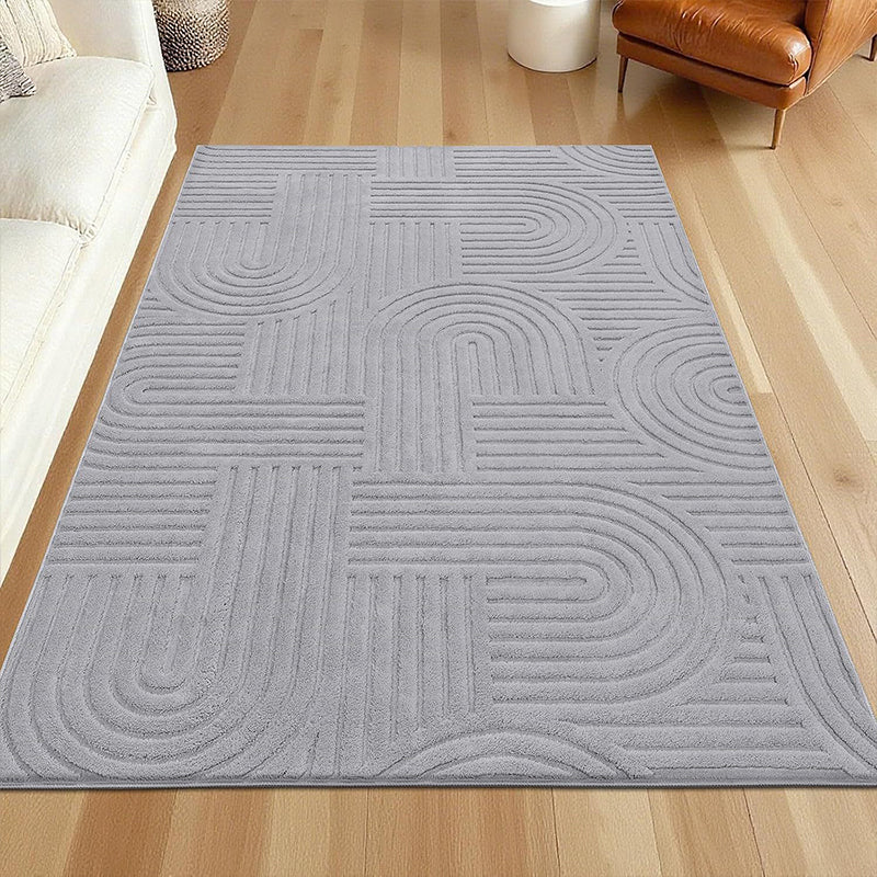 🛋️ TOPAANBIEDING! ⚡ Zacht vloerkleed met boogpatroon – ultrazacht & pluizig, modern boogdesign, antislip onderkant, wasbaar & ideaal voor woonkamer en slaapkamer ✨