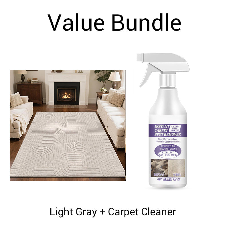 🛋️ TOPAANBIEDING! ⚡ Zacht vloerkleed met boogpatroon – ultrazacht & pluizig, modern boogdesign, antislip onderkant, wasbaar & ideaal voor woonkamer en slaapkamer ✨