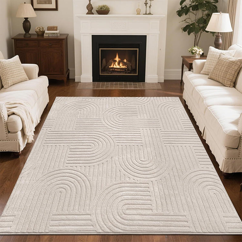 🛋️ TOPAANBIEDING! ⚡ Zacht vloerkleed met boogpatroon – ultrazacht & pluizig, modern boogdesign, antislip onderkant, wasbaar & ideaal voor woonkamer en slaapkamer ✨